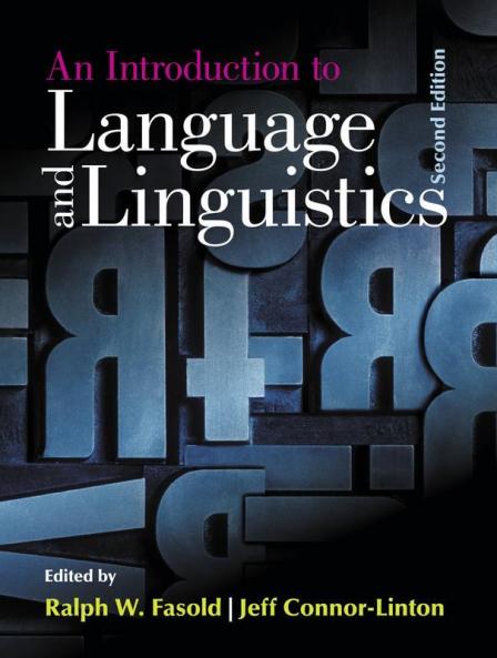An Introduction to Language and Linguistics