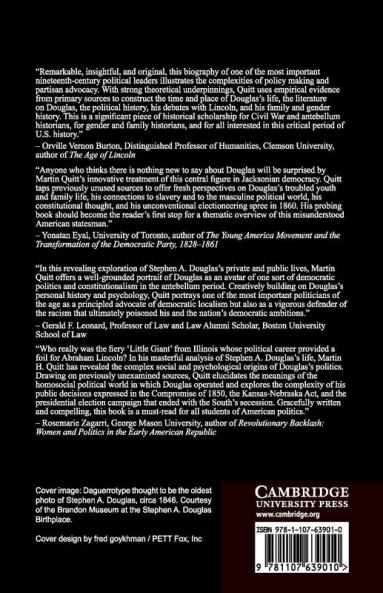 Stephen A. Douglas and Antebellum Democracy