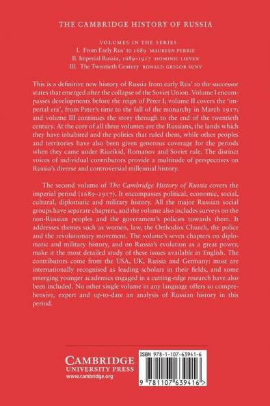 The Cambridge History of Russia