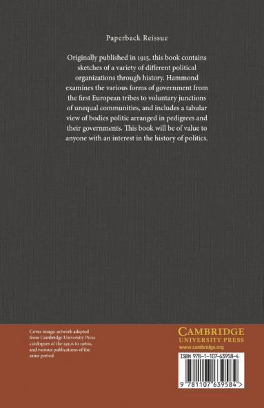 Bodies Politic and Their Governments