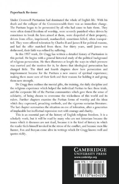 Puritanism in the Period of the Great Persecution 1660 1688