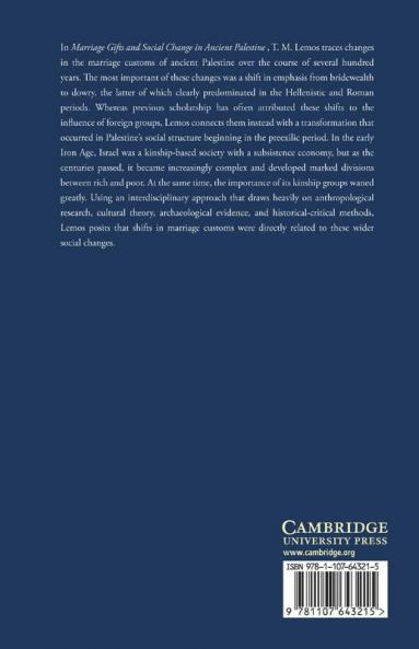 Marriage Gifts and Social Change in Ancient             Palestine