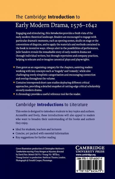 The Cambridge Introduction to Early Modern Drama 1576-1642