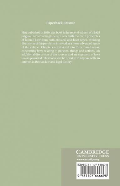 A Manual of Roman Private Law