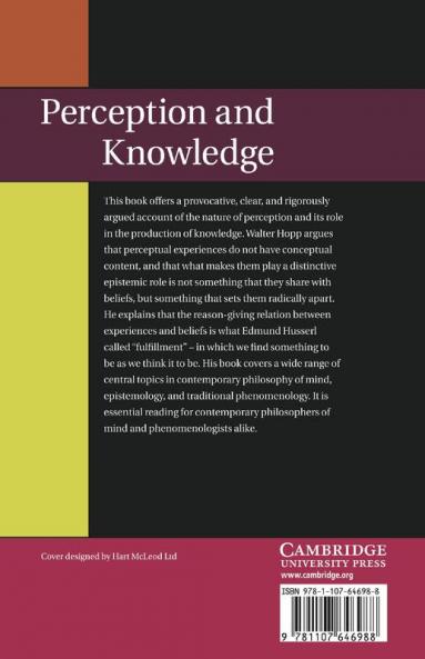 Perception and Knowledge