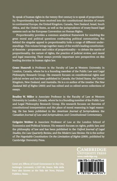 Proportionality and the Rule of Law