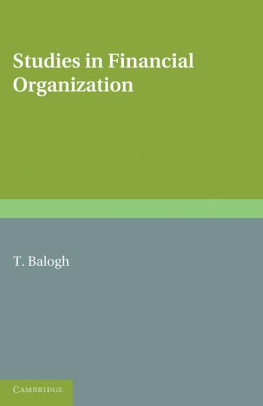 Studies in Financial Organization