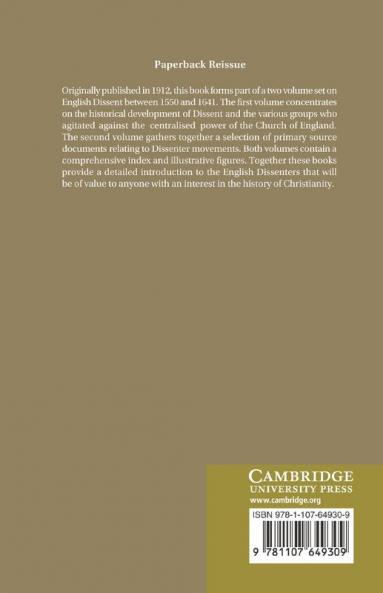 The Early English Dissenters (1550-1641)