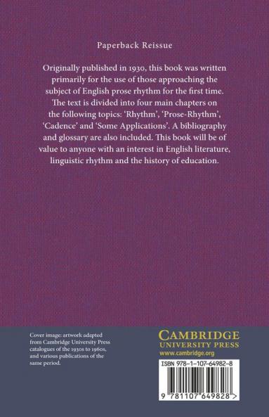 The Rhythm of English Prose