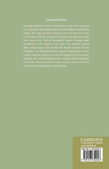 The Physical Anthropology of Southern Nigeria
