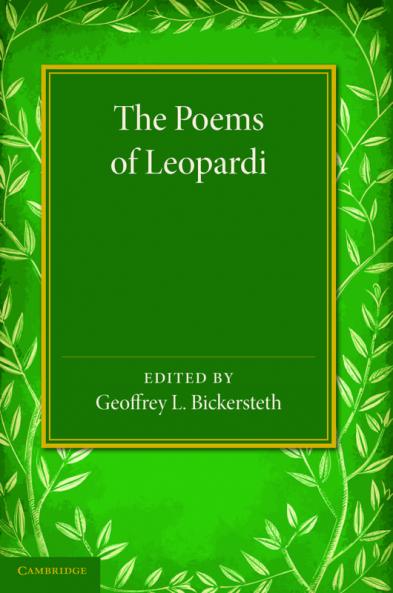 The Poems of Leopardi