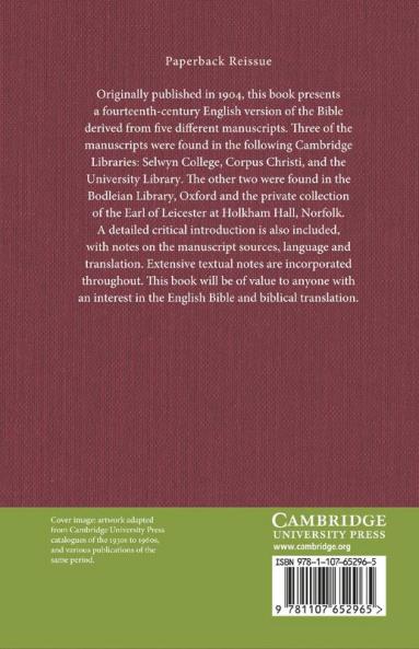 A Fourteenth Century English Biblical Version