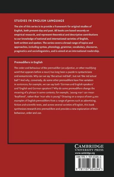 Premodifiers in English