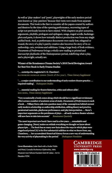 Documents of Performance in Early Modern England