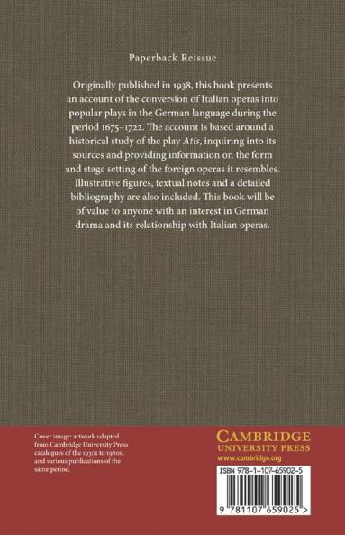 The German Popular Play Atis' and the Venetian Opera