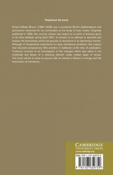 Elements of the Theory of Resonance
