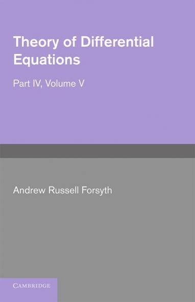 Theory of Differential Equations