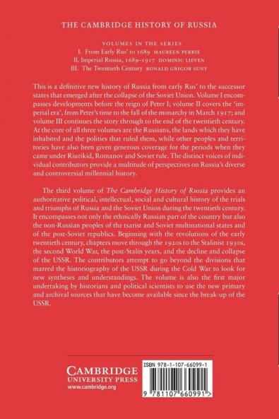 The Cambridge History of Russia