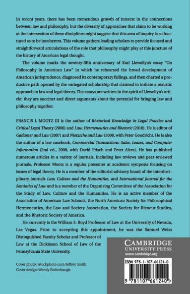 On Philosophy in American Law