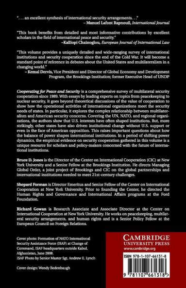 Cooperating for Peace and Security
