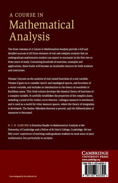Course in Mathematical Analysis