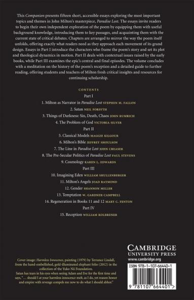 The Cambridge Companion to Paradise Lost