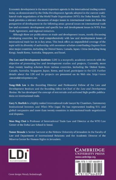Law and Development Perspective on International Trade Law