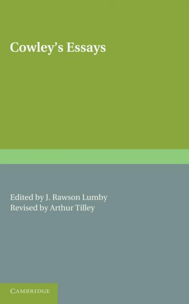 Cowley's Essays