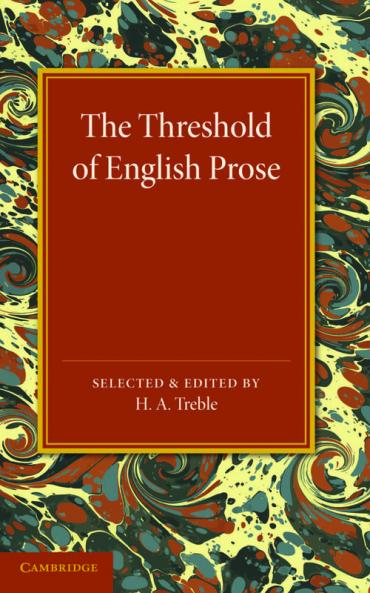 The Threshold of English Prose