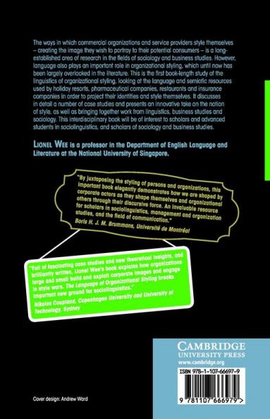 The Language of Organizational Styling