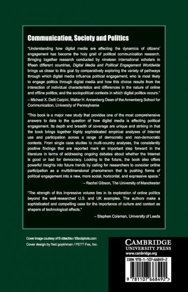 Digital Media and Political Engagement Worldwide