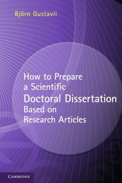 How to Prepare a Scientific Doctoral Dissertation Based on Research Articles