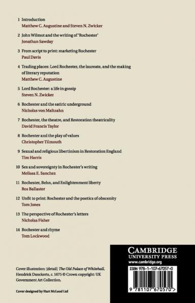 Lord Rochester in the Restoration World