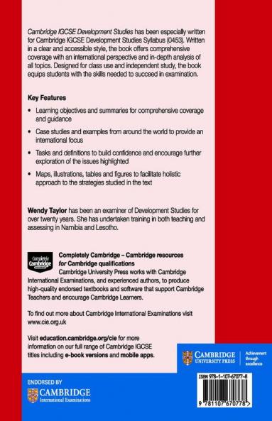 Cambridge IGCSE Development Studies Students book
