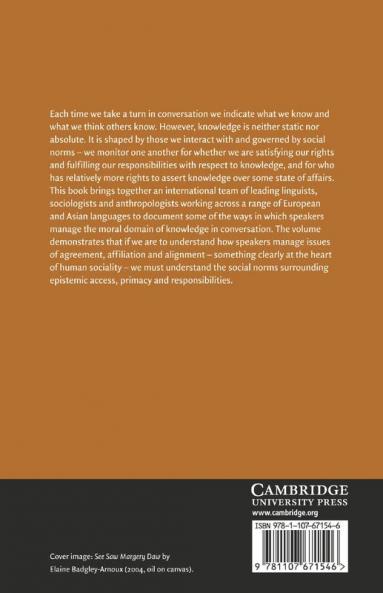 The Morality of Knowledge in Conversation