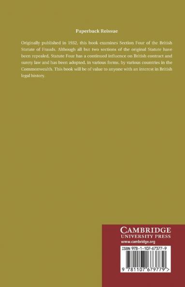 The Statute of Frauds Section Four