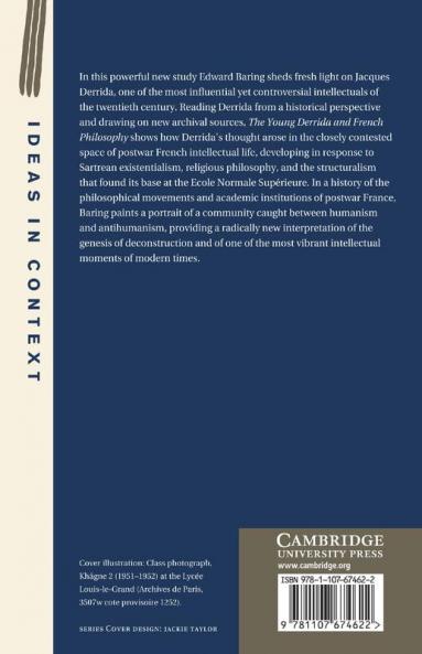 The Young Derrida and French Philosophy 1945 1968