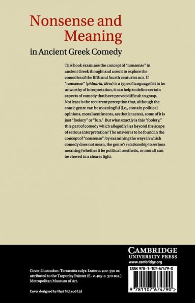 Nonsense and Meaning in Ancient Greek Comedy