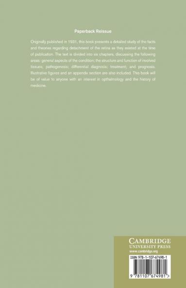 Detachment of the Retina