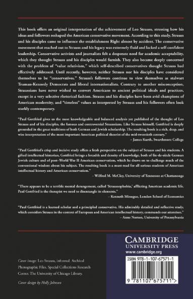 Leo Strauss and the Conservative Movement in America