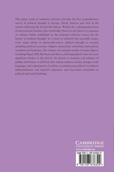 The Cambridge History of Nineteenth-Century Political Thought
