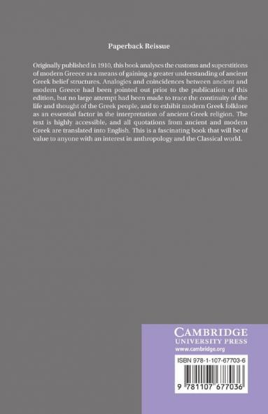 Modern Greek Folklore and Ancient Greek Religion