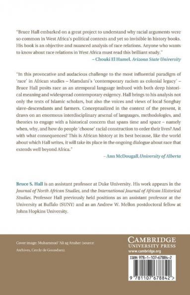 A History of Race in Muslim West Africa 1600 1960