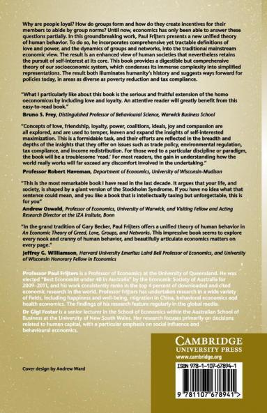 An Economic Theory of Greed Love Groups and             Networks