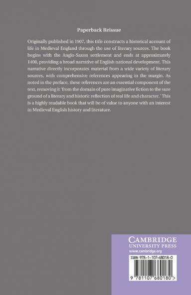 National Life and Character in the Mirror of Early English Literature. by Edmund Dale