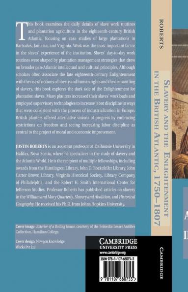 Slavery and the Enlightenment in the British Atlantic 1750-1807
