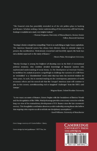 The Development of American Finance