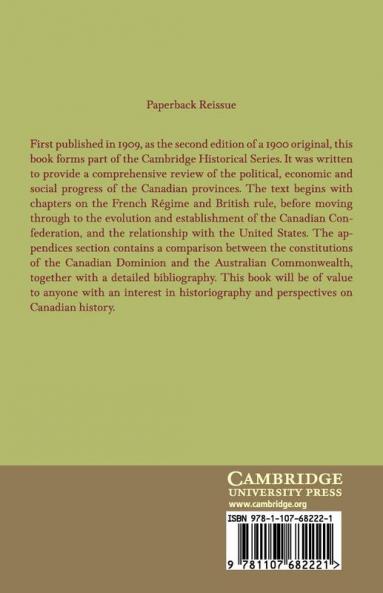 Canada Under British Rule 1760 1905