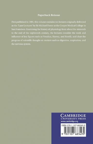 Lectures on the History of Physiology
