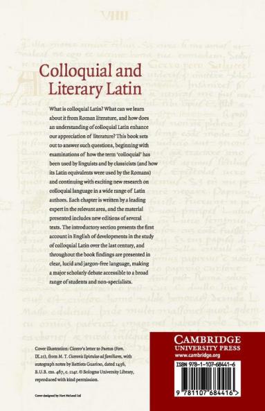 Colloquial and Literary Latin